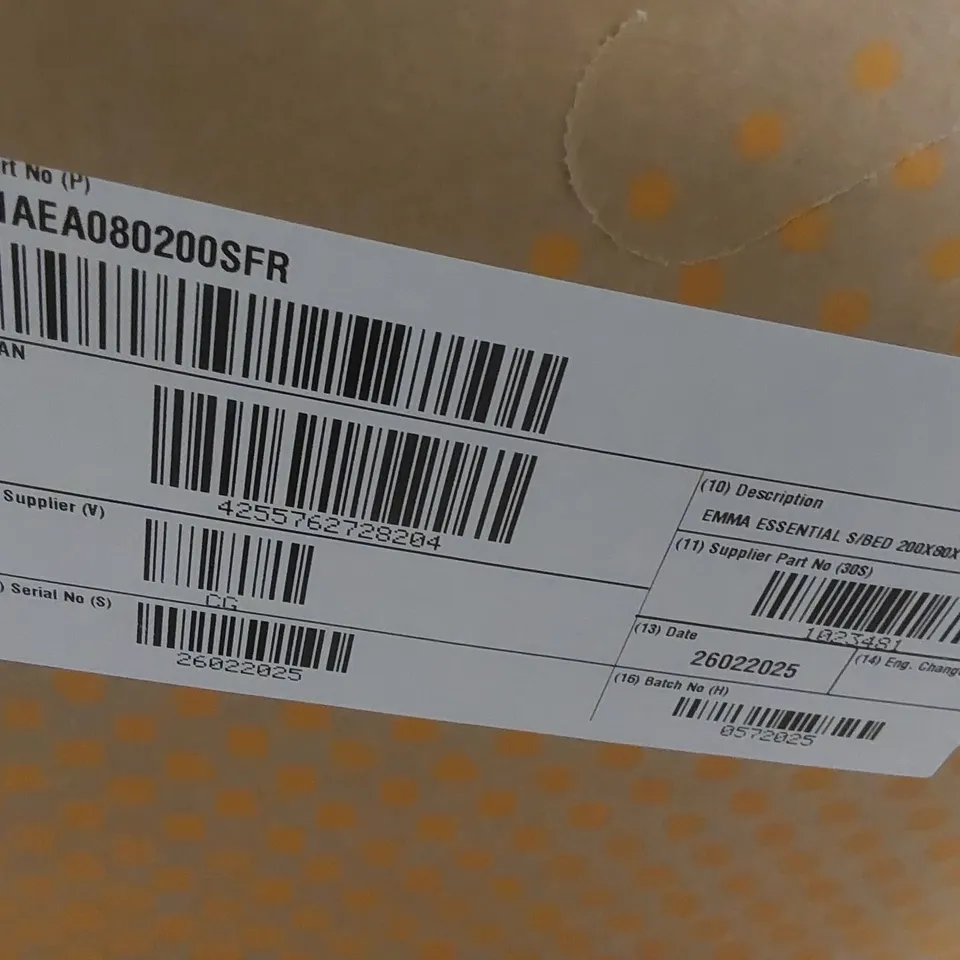 BRAND NEW BOXED EMMA ESSENTIAL MATTRESS - 2 CO-PACKED 80X200 MATTRESSES - FR