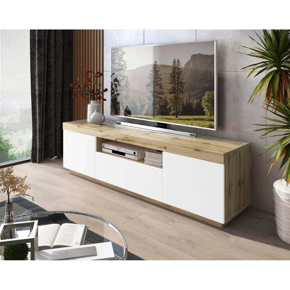 BOXED CRAIGINORNE TV-STAND (2 BOXES)