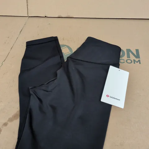 LULULEMON WUNDER UNDER SMOOTHCOVER HR TIGHT 25" WOMEN'S LEGGINGS – BLACK, UK 6