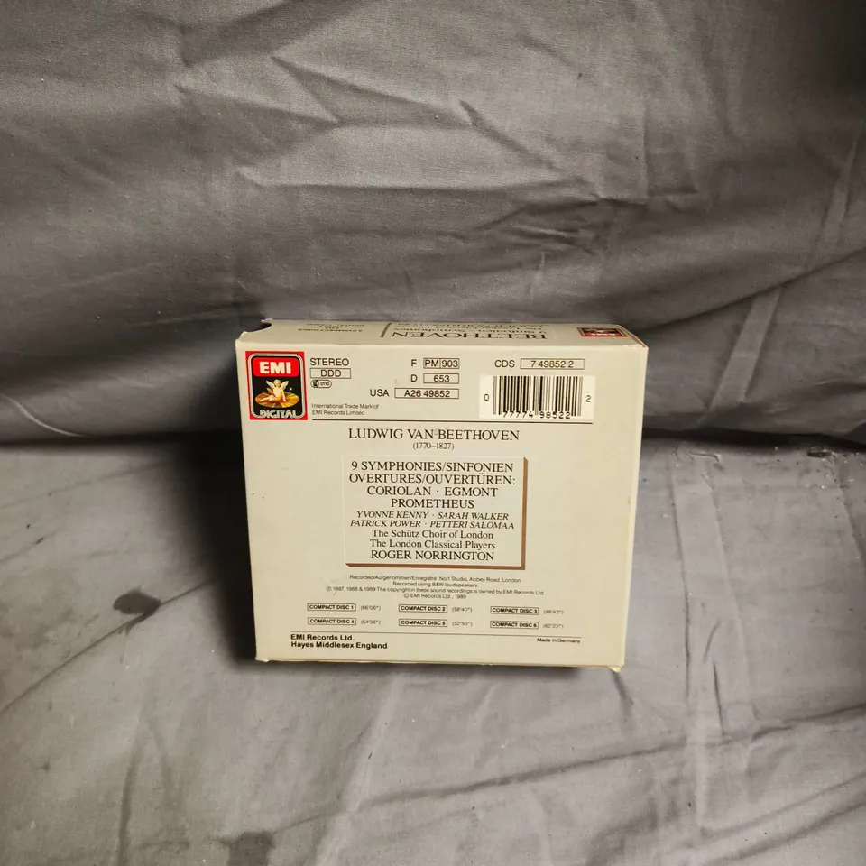 BEETHOVEN: 9 SYMPHONIES - THE LONDON CLASSICAL PLAYERS, ROGER NORRINGTON (EMI BOX SET)