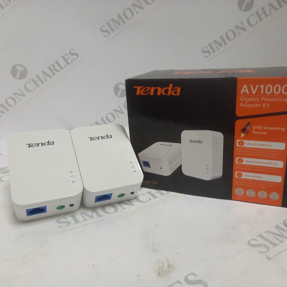 BOXED TENDA AV1000 GIGABIT POWERLINE ADAPTER KIT 