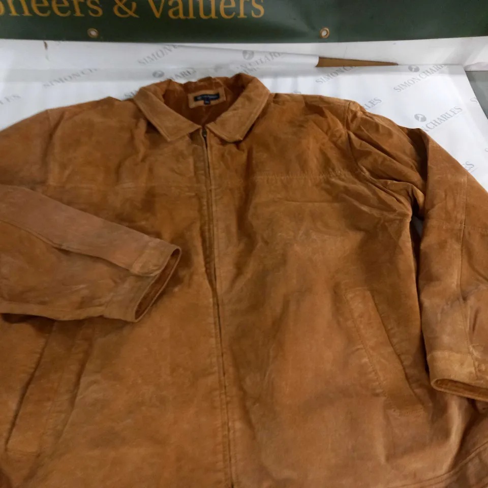 SOUTHBAY BROWN SUEDE EFFECT JACKET - 2XL