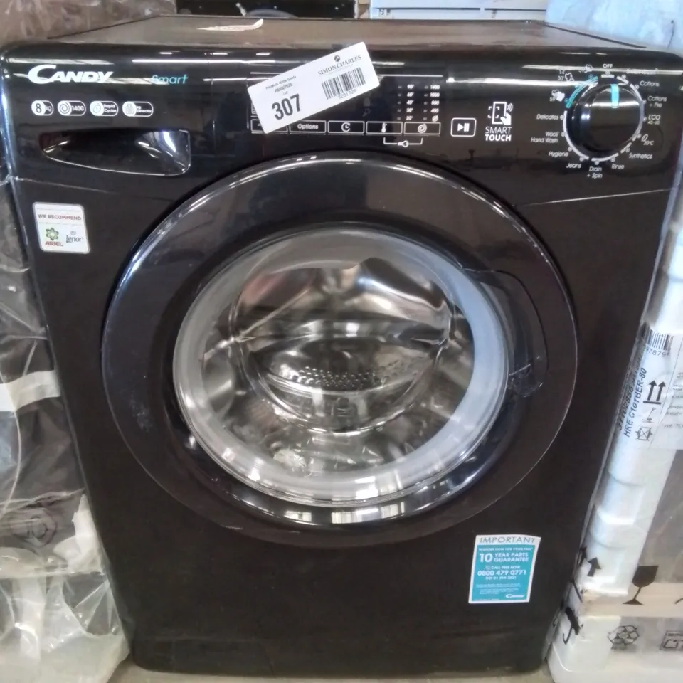 CANDY CS148TWBB4 8KG LOAD, 1400 SPIN WASHING MACHINE - BLACK