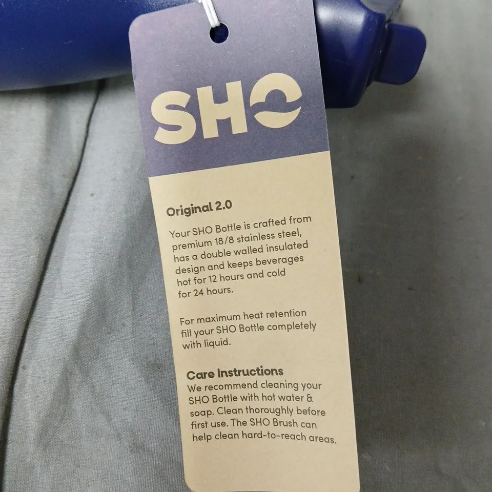 SHO ORIGINAL 2.0 STAINLESS STEEL INSULATED WATER BOTTLE – BLUE