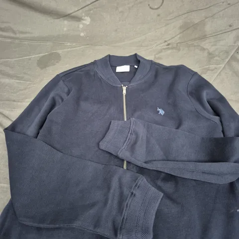 U.S. POLO ASSN. NAVY ZIP-UP JACKET – MEN’S, SIZE M