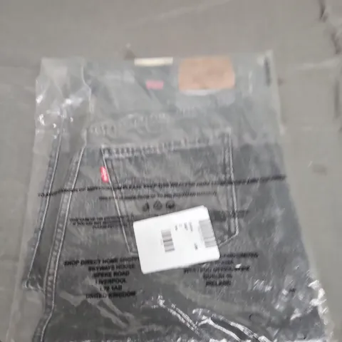 BAGGED WASHED GREY LEVIS DENIM JEANS - W27