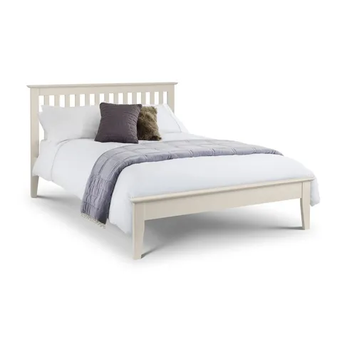 BOXED JULIAN BOWEN SALERNO SHAKER 150cm (5FT) IVORY KING SIZE BED (2 BOXES)