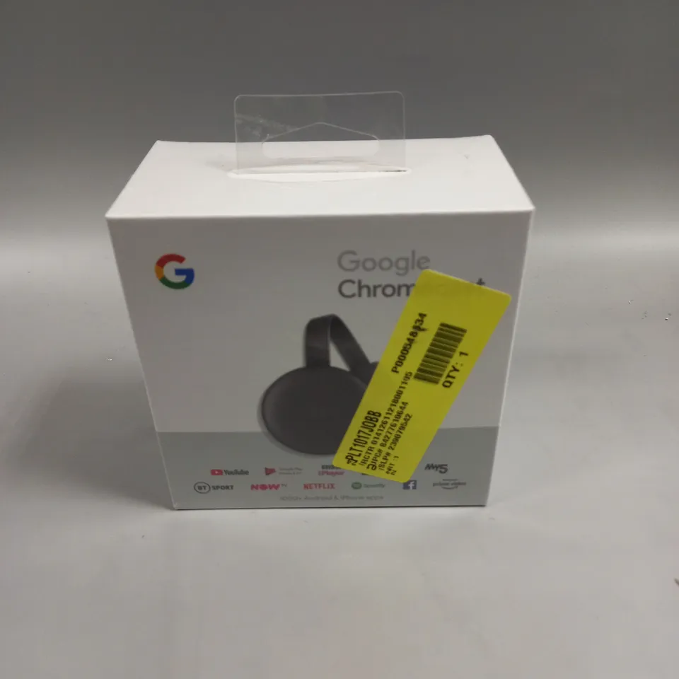 BOXED SEALED GOOGLE CHROMECAST DEVICE 