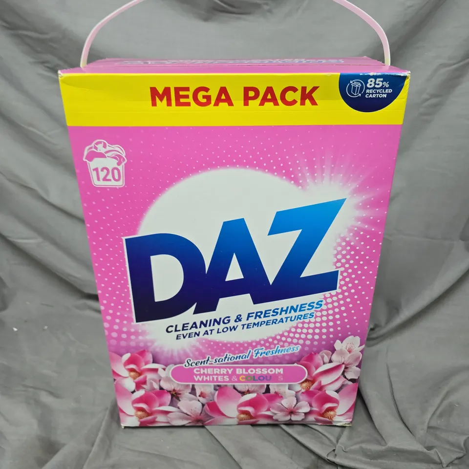 SEALED DAZ CHERRY BLOSSOM WHITE & COLOURS WASHING POWDER MEGA PACK 
