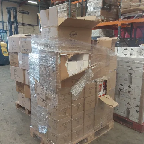 PALLET CONTAINING A LARGE QUANTITY OF ASSORTED ITEMS INCLUDING: APPROXIMATELY 4000 OGO LOLLIPOPS, 100 PUMPKIN LIGHTS, 450 MIXED SUNGLASSES, ASSORTED CAR MIST DEHUMIDIFIERS ECT