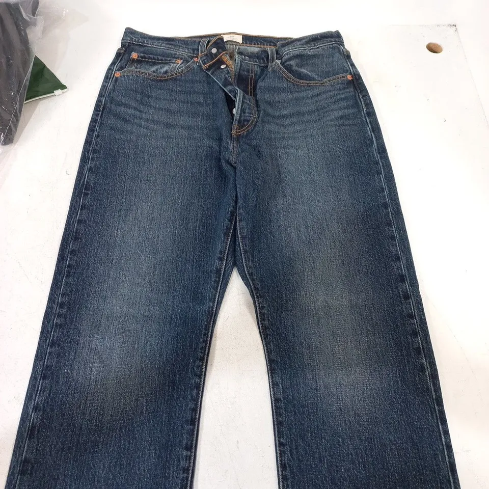 LEVI'S 501 ORIGINAL JEANS – UK 32 (W32 L32) BLUE DENIM