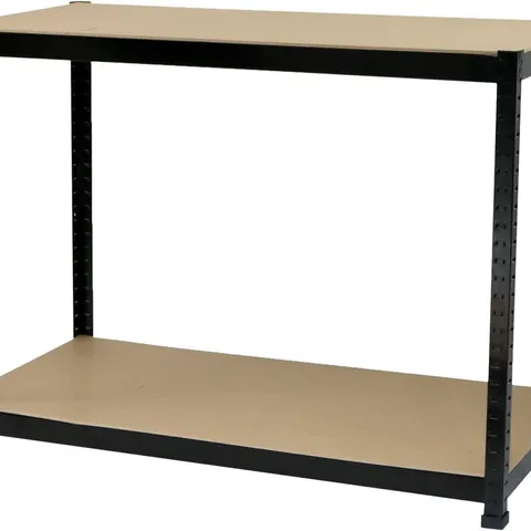 BOXED INDUSTRIAL HEAVY DUTY STEEL WORKBENCH TABLE SHELVING GARAGE SHED