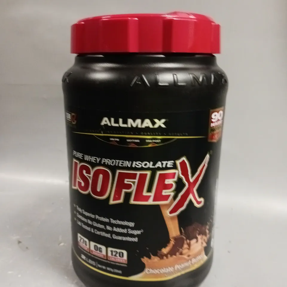 SEALED ALLMAX PURE WHEY PROTEIN ISOLATE - CHOCOLATE PEANUT BUTTER - 907G 