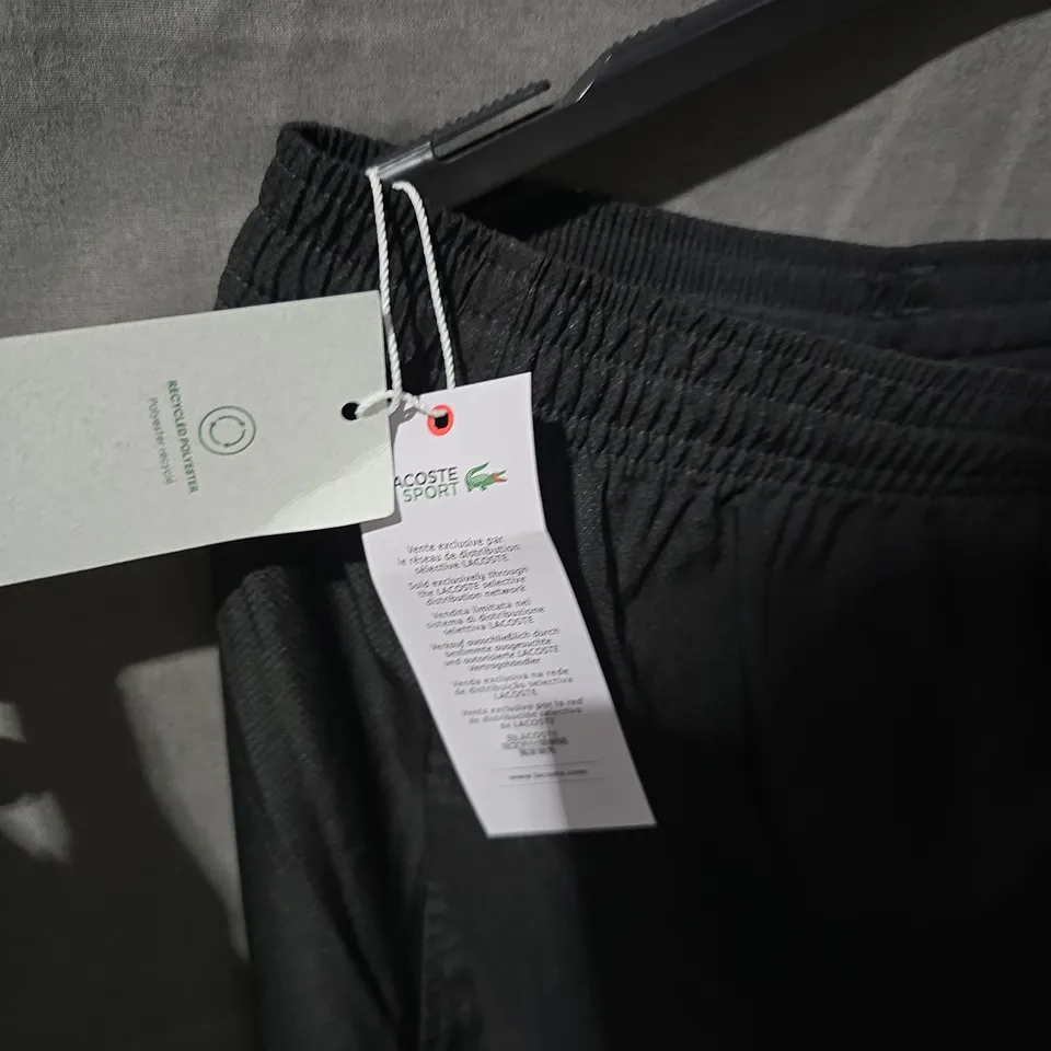 LACOSTE SPORT BLACK TRACK PANTS – MEDIUM