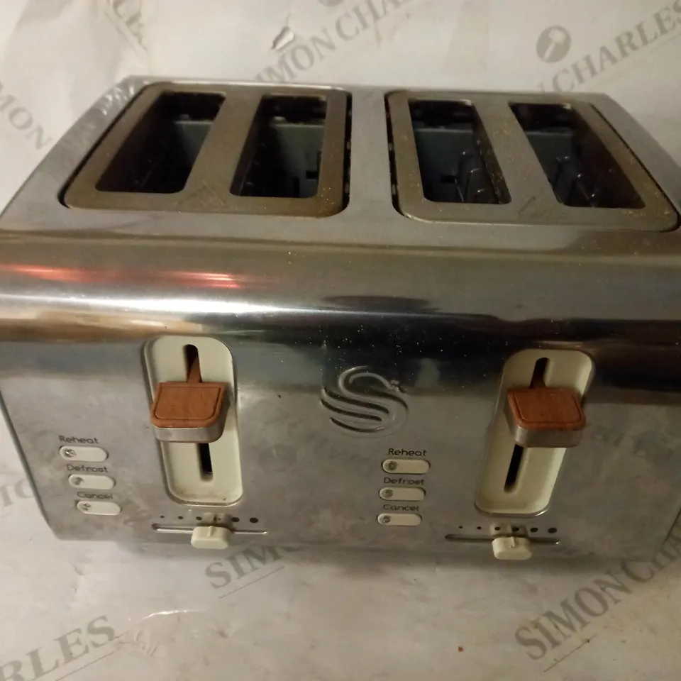 SWAN NORDIC 4-SLICE TOASTER - GREY