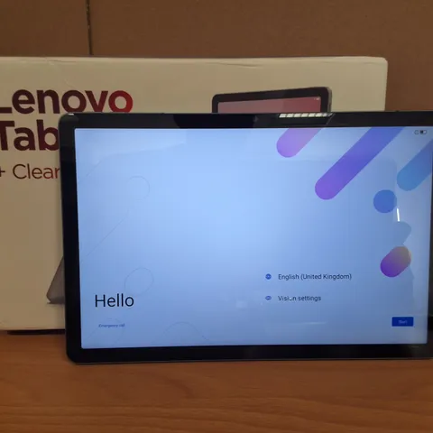 BOXED LENOVO TAB + CLEAR CASE IN LUNA GREY - TB311XU