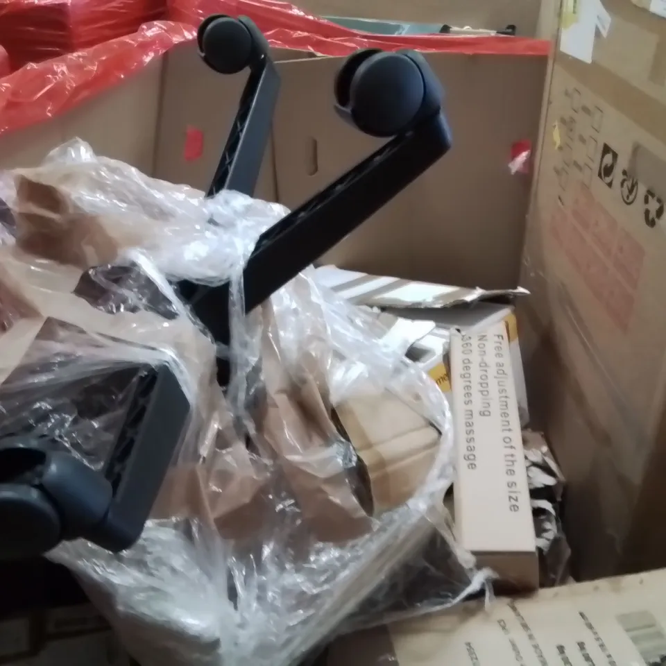 PALLET OF ASSORTED HOUSEHOLD GOODS AND PRODUCTS TO INCLUDE;HULA RING,OFFICE CHAIR,HAND TOWELS