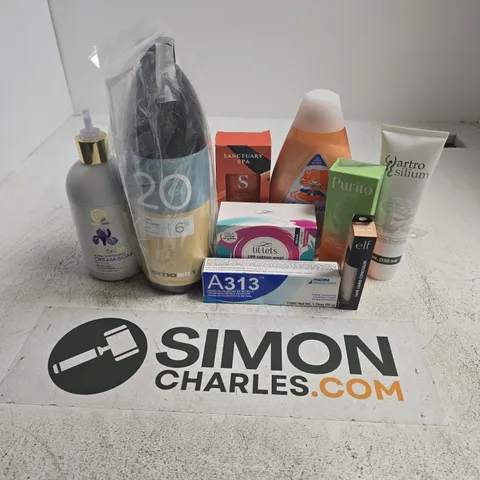 APPROXIMATELY 15 ASSORTED HEALTH & BEAUTY PRODUCTS TO INCLUDE ARTRO SILIUM FLEXIBILITY, NATURA SIBERICA CREAM SOAP, ELF CAMO CONCEALER, ETC - COLLECTION ONLY