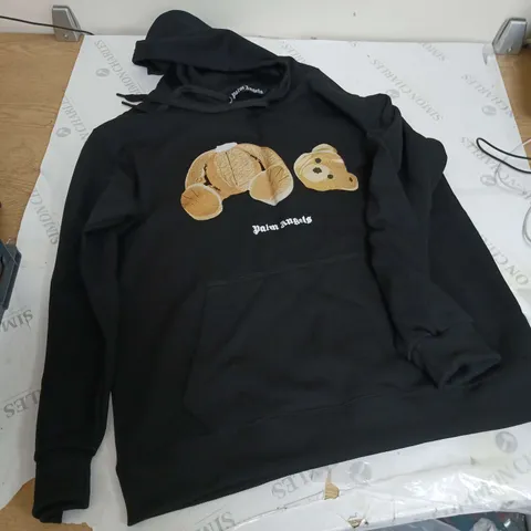 PALM ANGELS HOODIE BLACK SIZE M