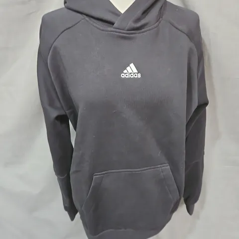 ADIDAS ESSENTIAL FLEECE HOODIE IN BLACK SIZE M