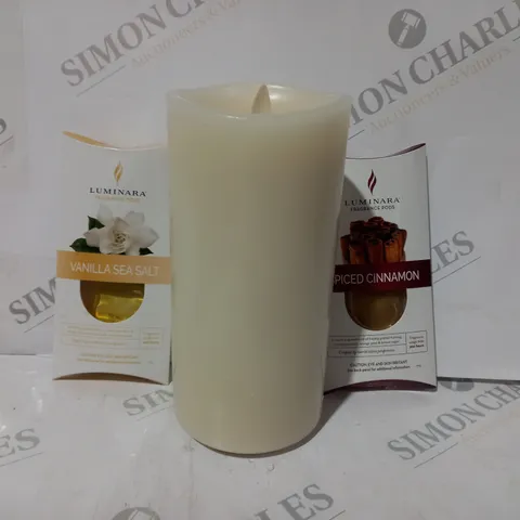 BOXED LUMINARA FLAMELESS CANDLE WITH 3 PODS AND REMOTE