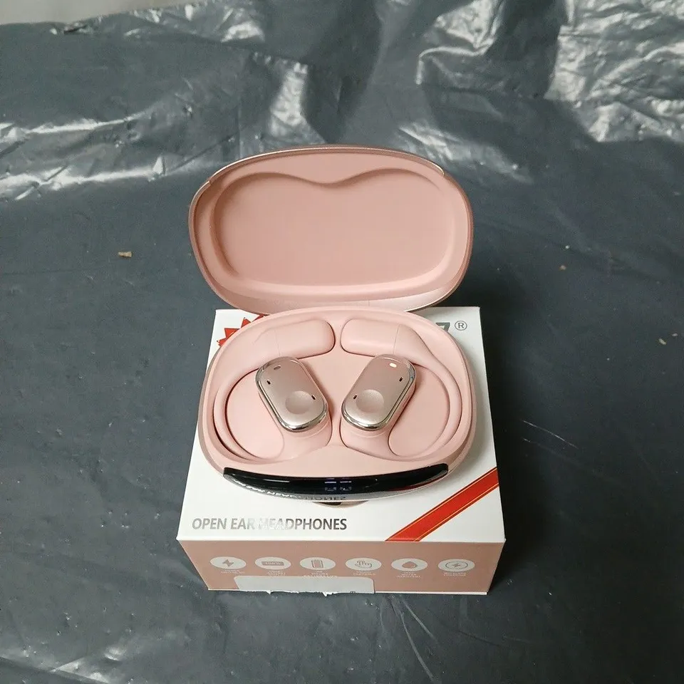 GROOVZ PLUS OPEN EAR HEADPHONES IN CHARGING CASE BOXED