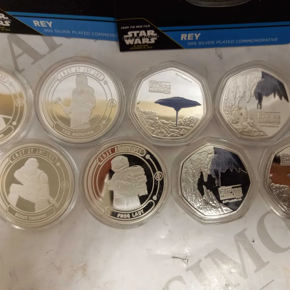 LOT OF 12 STAR WARS COINS & INGOTS