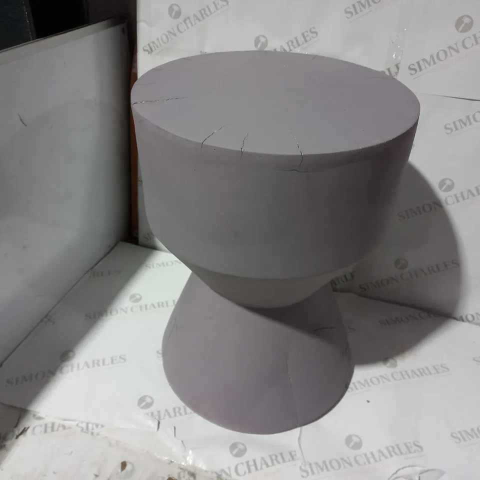 POT STOOL CREME BROWN