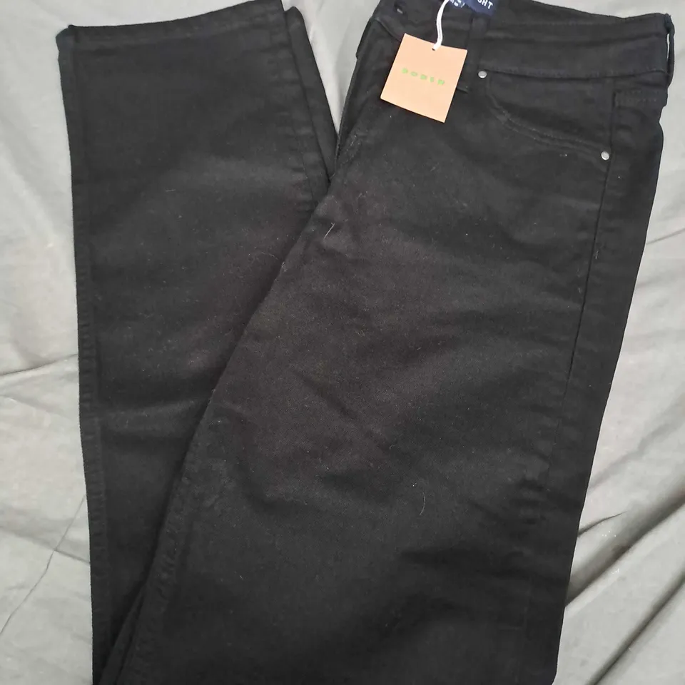 BODEN DENIM STRAIGHT JEANS IN BLACK - UK 14L