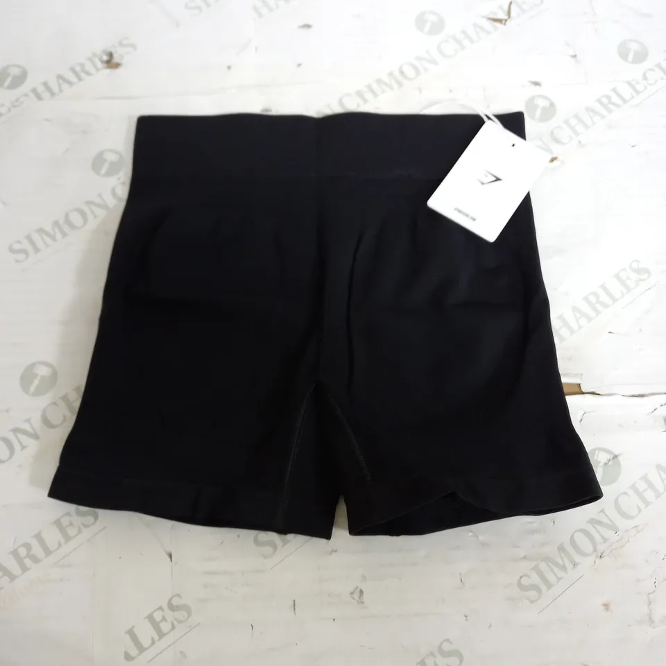GYMSHARK SEAMLESS BOXERS IN BLACK - MEDIUM