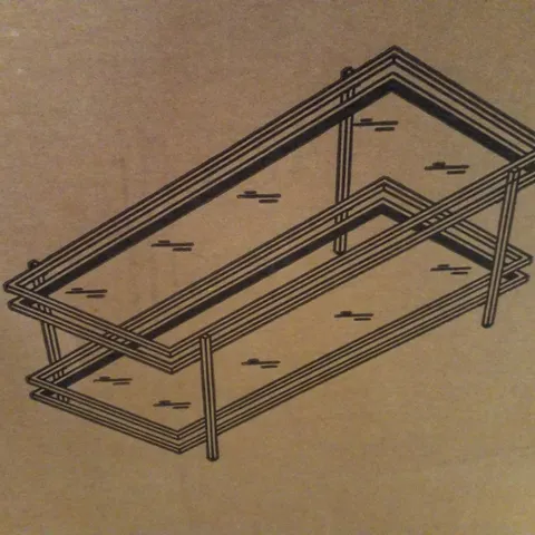 BOXED MORISSETTE COFFEE TABLE WITH STORAGE