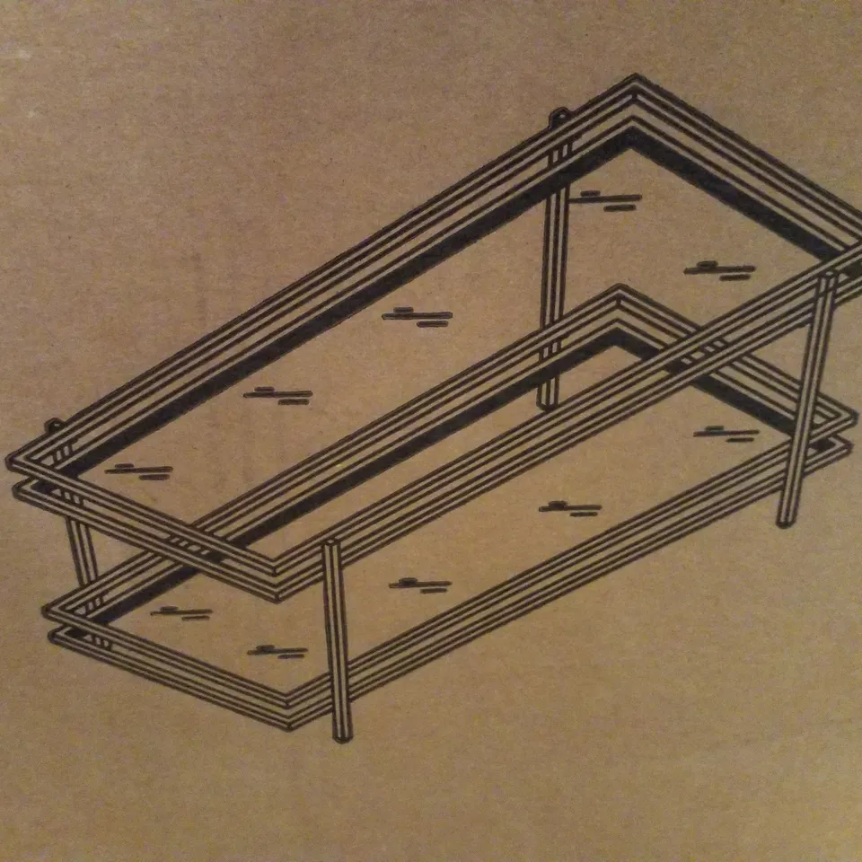 BOXED MORISSETTE COFFEE TABLE WITH STORAGE 