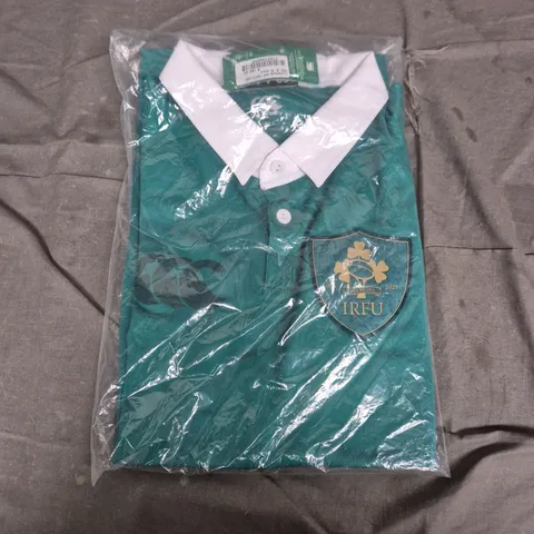 BAGGED CANTERBURY IRFU 150TH ANNIVERSARY PRO JERSEY β GREEN, MEN'S MEDIUM