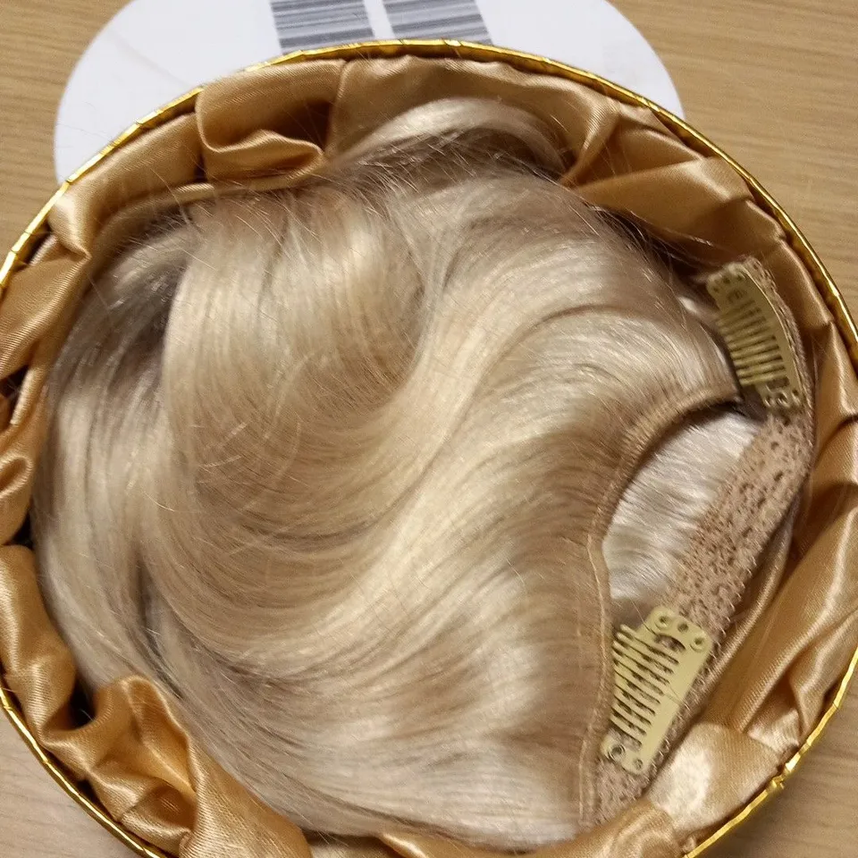 BOXED BEAUTY WORKS LUXURY HAIR EXTENSIONS DOUBLE CLIP IN HAIR EXTENSIONS 20" IVORY