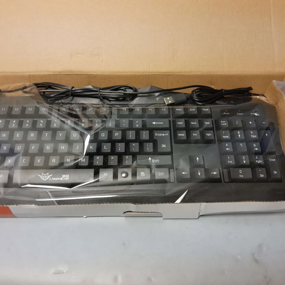 BOXED LAN HEAR WIRED KEYBOARD AND MOUSE COMBO
