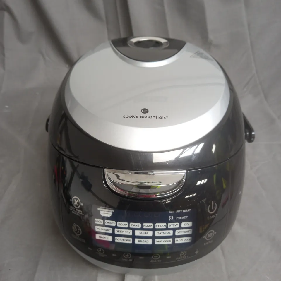 COOK'S ESSENTIALS MULTI COOKER WITH 18 PROGRAMMABLE FUNCTIONS