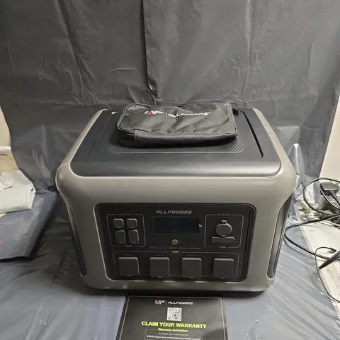 ALLPOWERS PORTABLE POWER STATION – MODEL R2500 (2015WH)
