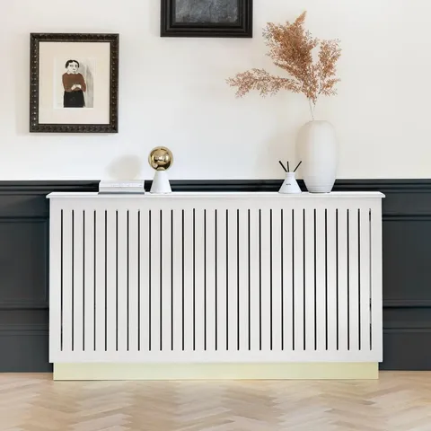 BOXED ILIANA LARGE RADIATOR COVER - SNOW WHITE (1 BOX)