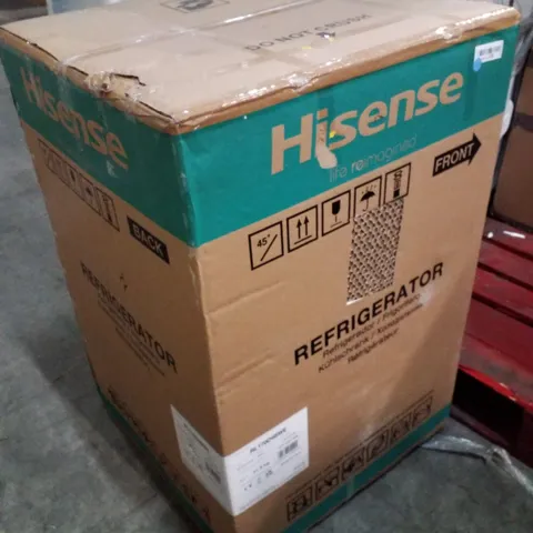 BOXED HISENSE FREESTANDING 56CM UNDER COUNTER FRIDGE
