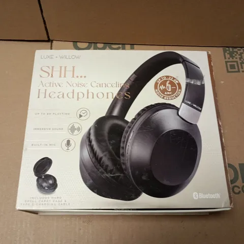 BOXED LUXE + WILLOW ACTIVE NOISE CANCELLING HEADPHONES
