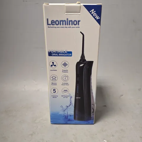 BOXED LEOMINOR PORTABLE ORAL IRRIGATOR