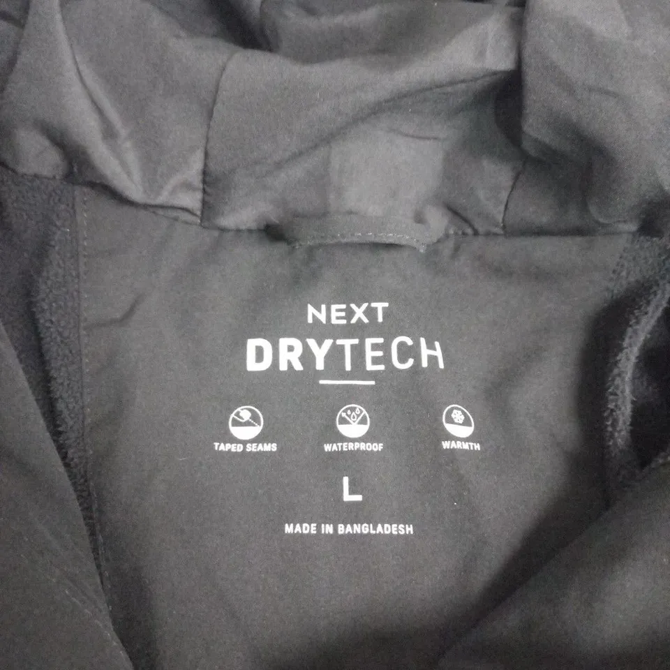 NEXT DRYTECH MEN'S WATERPROOF JACKET – BLACK, SIZE L