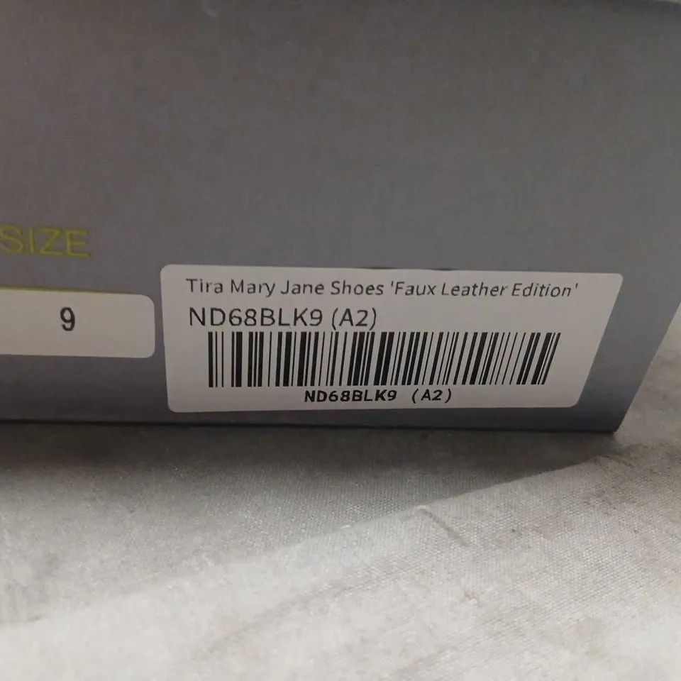 KOI TIRA MARY JANE SHOES – FAUX LEATHER EDITION, BLACK, UK 8