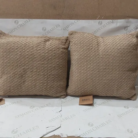BAGGED PAIR OF HERMBUSCHE SQUARE THROW CUSHIONS