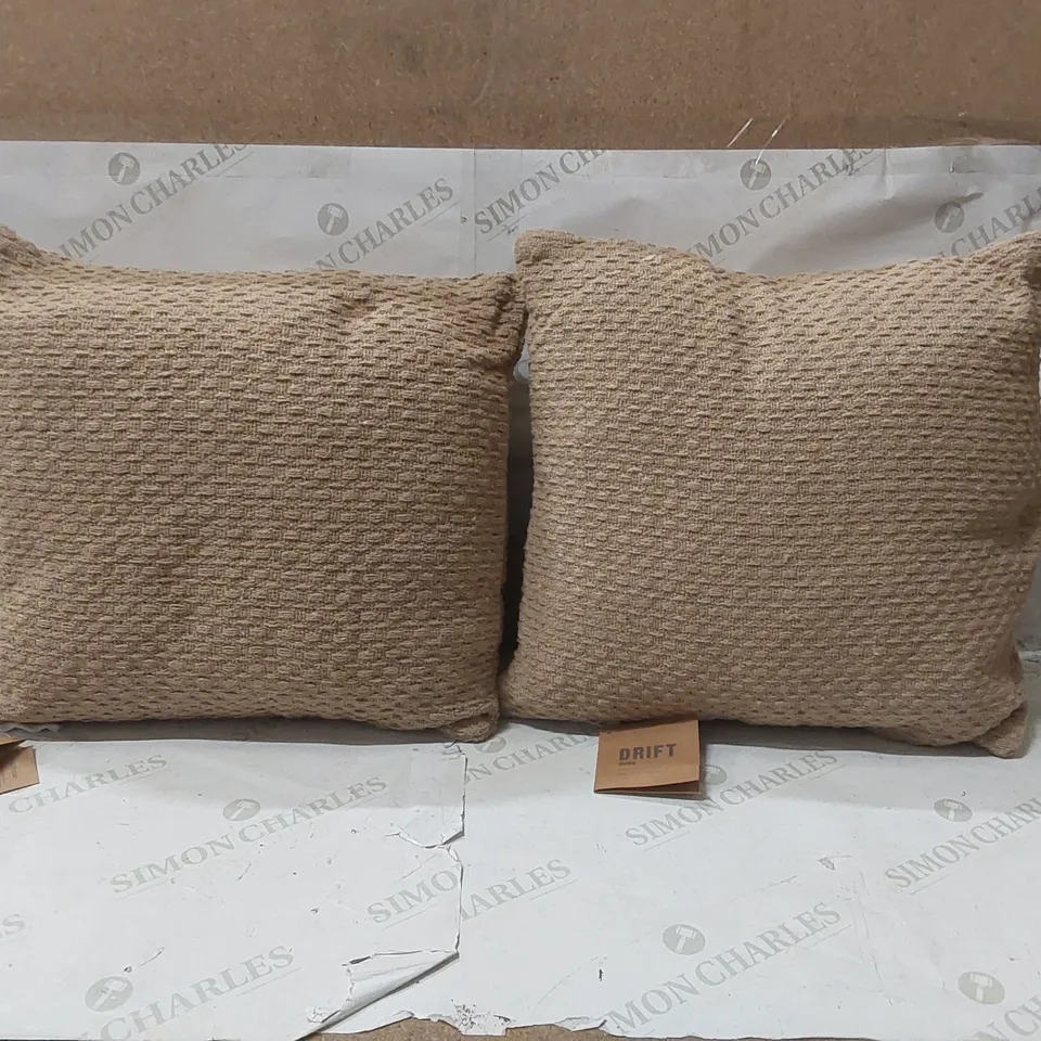 BAGGED PAIR OF HERMBUSCHE SQUARE THROW CUSHIONS