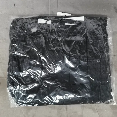 BAGGED THE WHITE COMPANY PORTOBELLO BARREL JEANS IN BLACK SIZE 14 SHORT