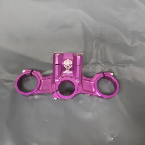Purple anodised bicycle stem 