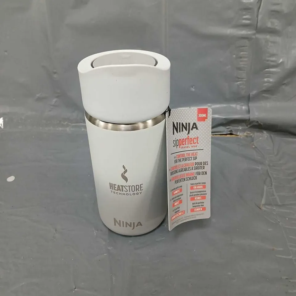 NINJA 300ML SIP PERFECT TRAVEL MUG GREY/WHITE 