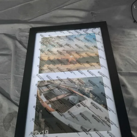 FRAMED LANDSCAPE PHOTOGRAPH, BLACK FRAME WITH WHITE MOUNT