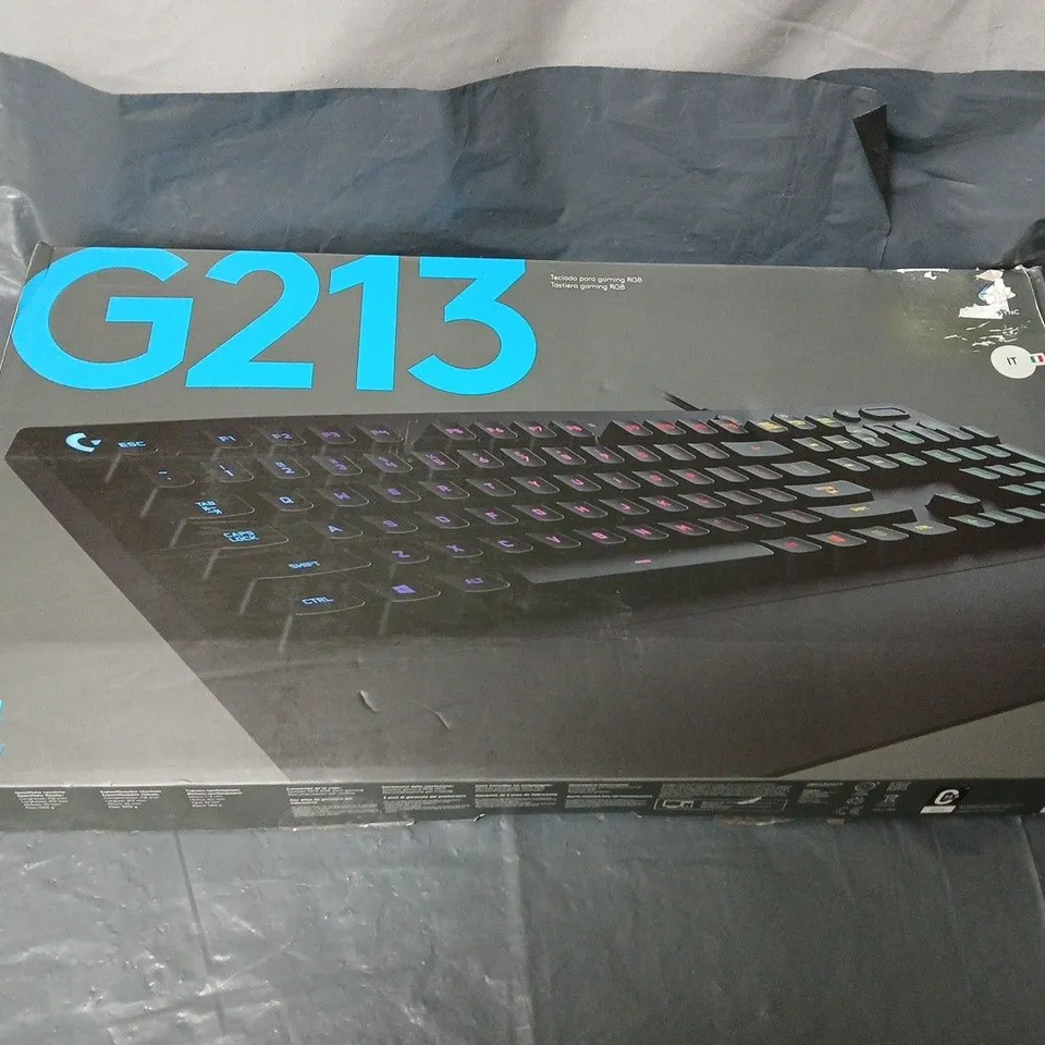 LOGITECH G213 RGB GAMING KEYBOARD – BOXED
